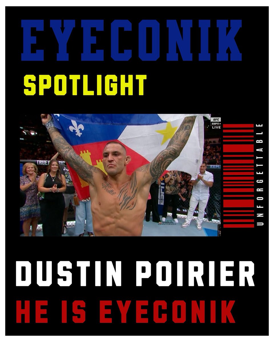 It’s Simple: 💎 @dustinpoirier Is Eyeconik!!👁️‍🗨️ The city of Lafayette is Proud of you. You’ve Been Eyeconik &amp; Will Never Be Forgotten!!

Be Eyeconik Or Be Forgotten!
#EyeconikStandard #BuiltDifferent
#EyeconikEnergyOnly #EyeconikMentality 
I Am Eyeconik, But So Are You!