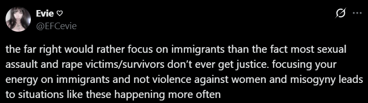 sakurasf_main's tweet photo. @EFCevie And if you cared, you would of realized that why these people exists as a reactionary due to your inept understanding of immigration and how it works.

You fuckers bought this upon yourselves. You're next to the chopping block.

And don't act like you care about women. Cunt. https://t.co/VWE2GYRiuN