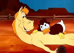 Emrad_b's tweet photo. @leaflit That horse has been watching old Donald Duck Shorts https://t.co/LLft2f39Tc