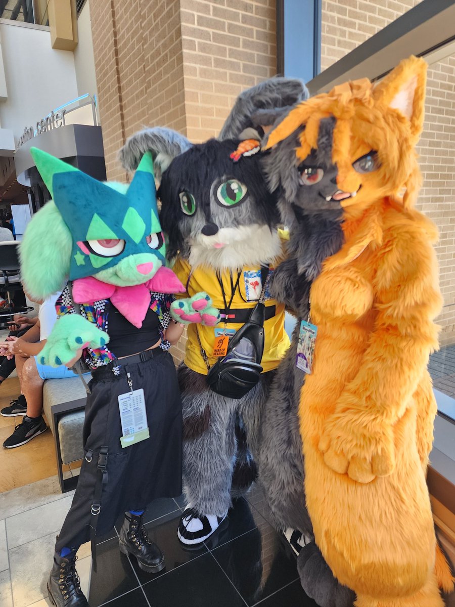 V3rdant_TW's tweet image. Pictures from today!!!! Familiar and new faces!

#ConnectiCon #ConnectiCon2025 #furry #fursuit