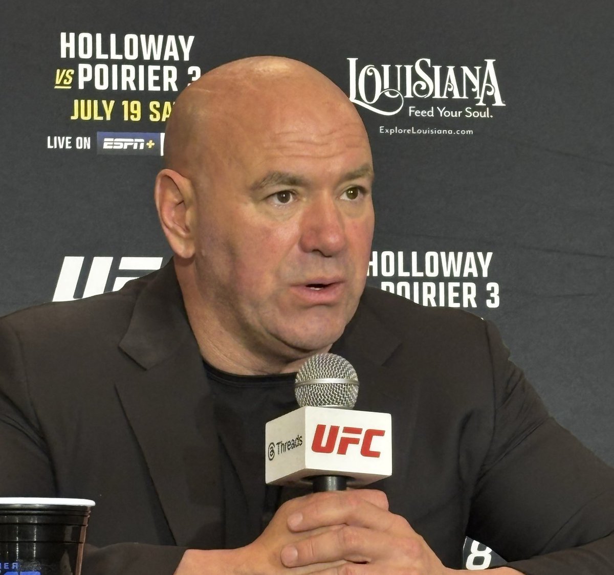 oscarswillis's tweet image. Dana White: "You know I can't risk putting Jon Jones in big positions in a big spot and have something go wrong – especially the White House card."