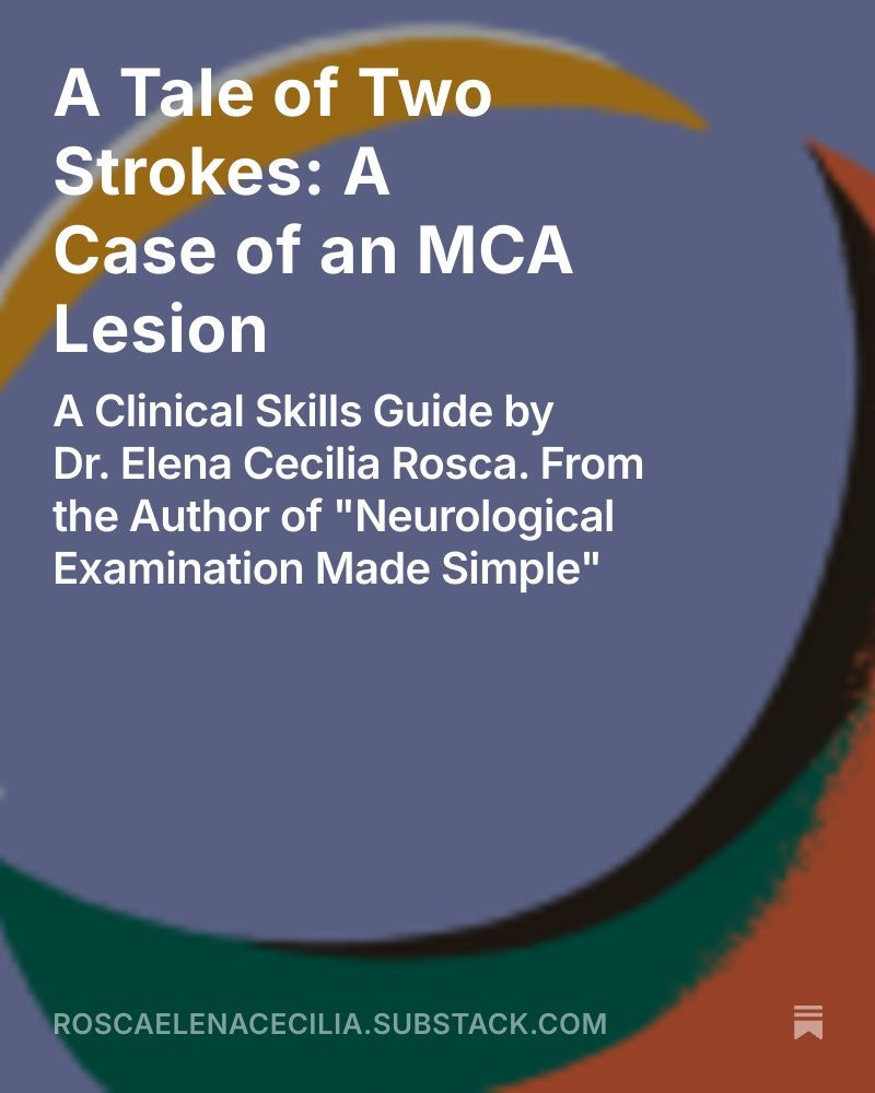cecilia06155274's tweet image. 🧠 New Substack post! Dive into an MCA stroke case—learn to localize with bedside signs like gaze deviation & Broca’s aphasia. #Neurology #MedEd #Stroke @AANMember @StrokeAHA_ASA open.substack.com/pub/roscaelena…
