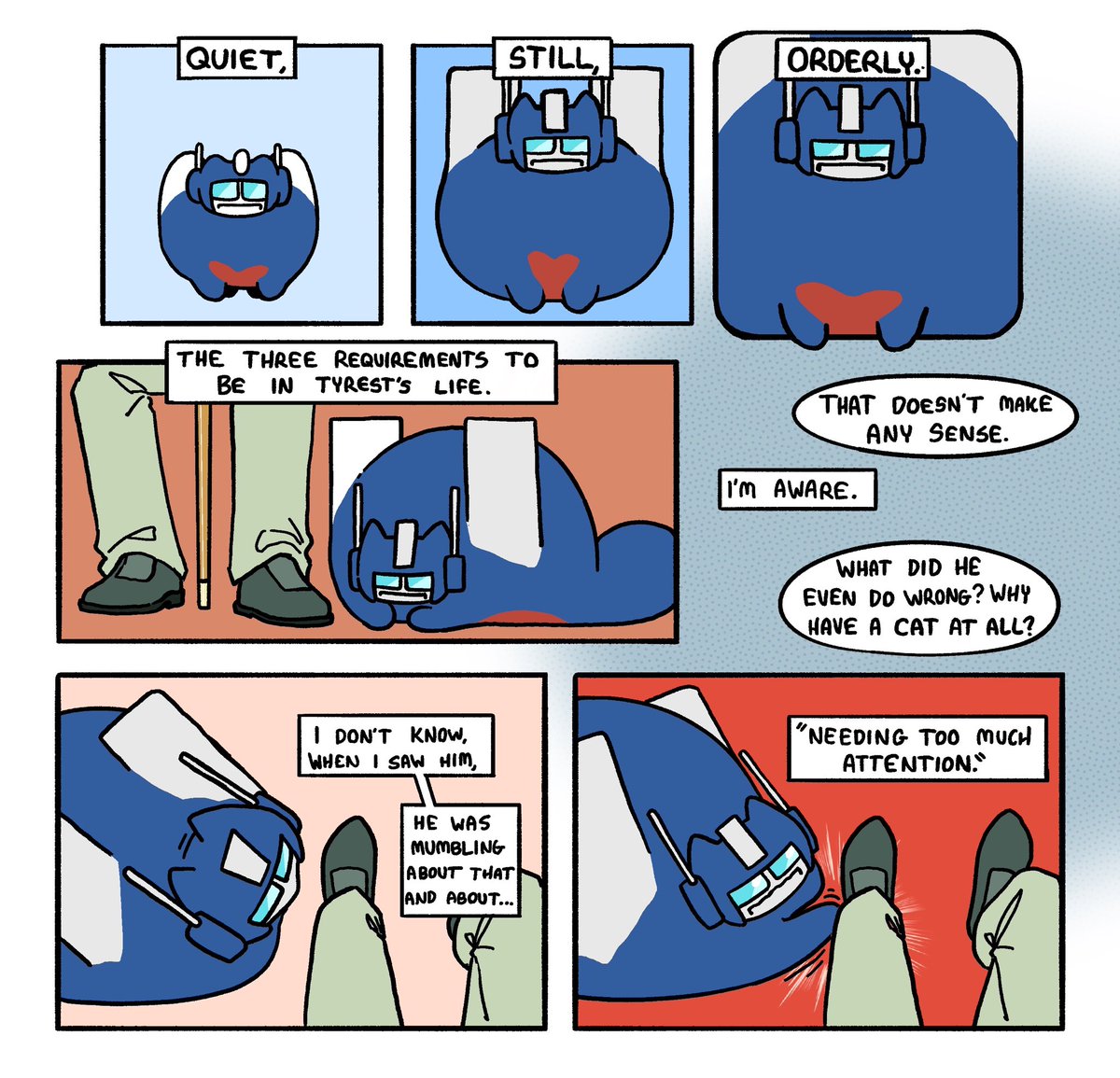 mada_mada_miu's tweet image. Lost Light Cat Shelter Issue 3: Ultra Magnus
pages 1-4 #mtmte