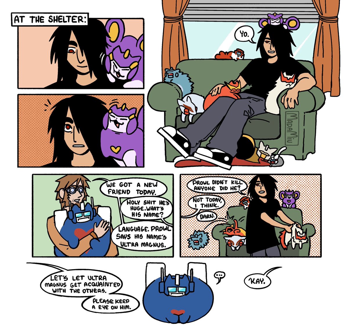 mada_mada_miu's tweet image. Lost Light Cat Shelter Issue 3: Ultra Magnus
pages 1-4 #mtmte