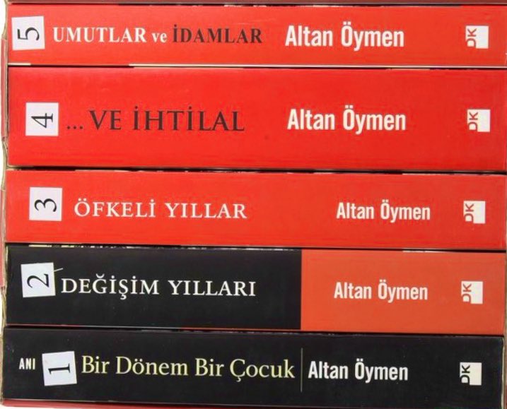 altan öymen’i henüz okumayanlar varsa beş serilik bu eserlerinden başlasınlar. 

değişim yılları ise tam bir başucu kitabı.