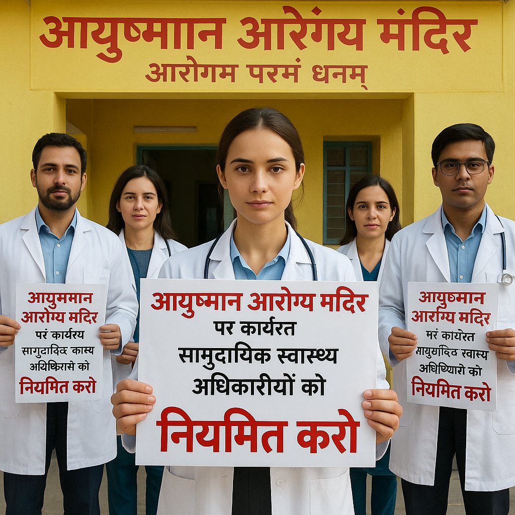 officer_cho's tweet photo. क्या @UPGovt जानती है #CHOs 12 प्रकार की स्वास्थ्य सर्विसेज और 14 प्रकार की जांच आयुष्मान आरोग्य मंदिर पूर्ण जिम्मेदारी के साथ आमजन को प्रदान कर रहा है?? 
#CHO_को_नियमित_करो
#MLHP_CHO_नियमितीकरण_4800_ग्रेड_पे  @PMOIndia @JPNadda
@CMOfficeUP @brajeshpathakup @vishalchauhan_1 https://t.co/31wbPYDorz