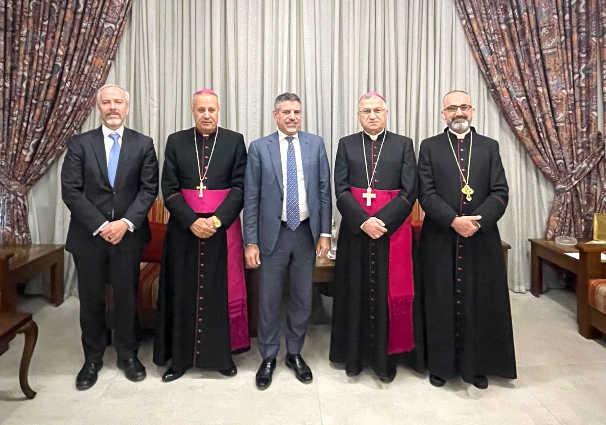 USCGERBIL's tweet image. #CDA Fagin and CG Bitner met with Christian religious leaders from the #Iraqi_Kurdistan_Region and Ninewa to discuss challenges faced by the #Christian community in #Iraq. The United States is committed to supporting religious freedom in Iraq and around the world.