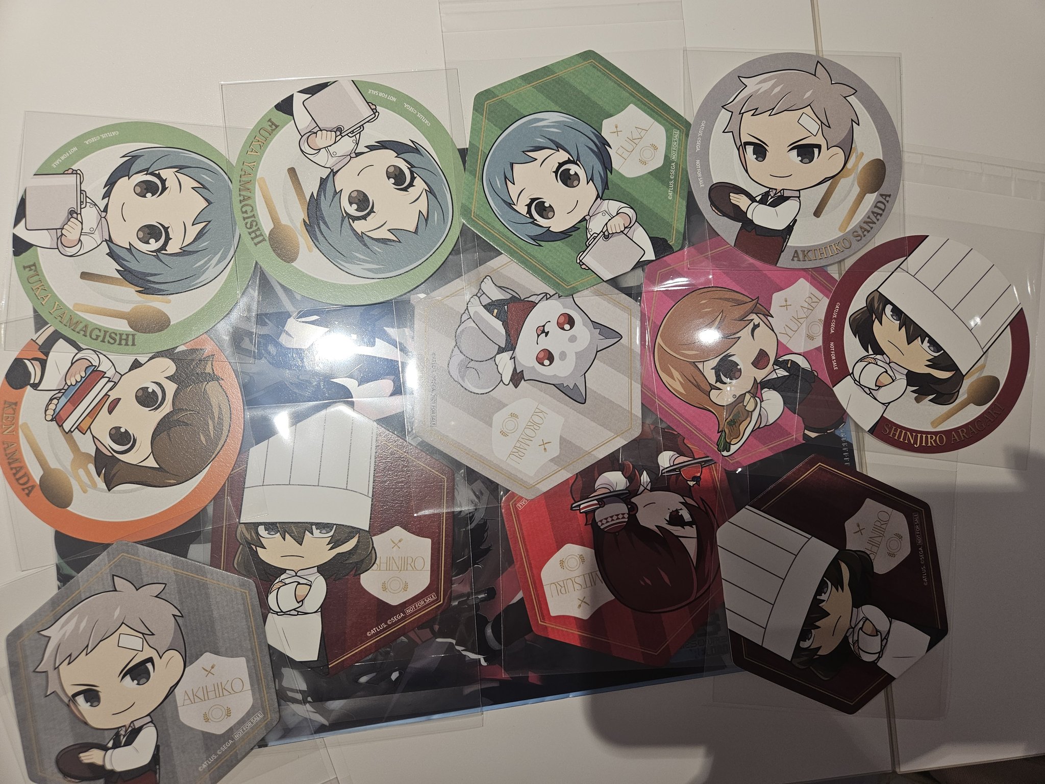 送料込ペルソナ3 IKEPRI CANVAS 後半 ランチョンマット 主人公 ペルソナ3 P3R プリンスホテル 特典 クリアランチョンマット