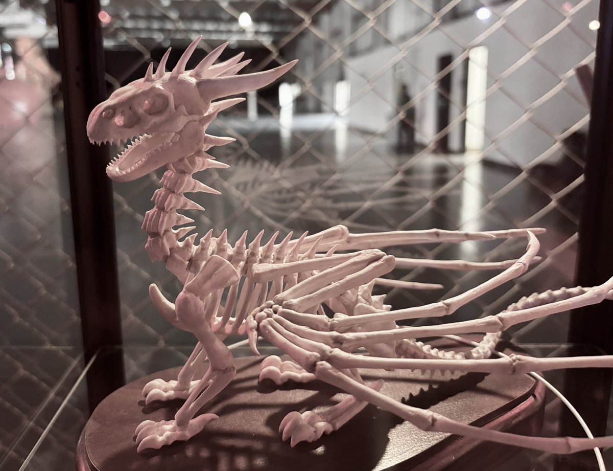 stlDenise3D's tweet image. Today’s @OpenSauceLive high light might just be finding @BobbyDukeArts 3DP pen dragon skelly. The detail is so crazy, I don’t know how he pulled this off. 😳