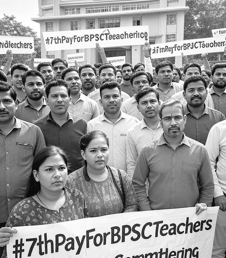 rupak8878's tweet photo. बिहार सरकार के लिए सवाल:
जब चयन BPSC से हुआ, सेवा नियमित है,
तो फिर BPSC शिक्षकों को 7वां वेतनमान क्यों नहीं?
कब तक नज़रअंदाज़ करेंगे?
कब मिलेगा जवाब?

@NitishKumar

#7thPayForBPSCTeachers https://t.co/DXP892v2wQ