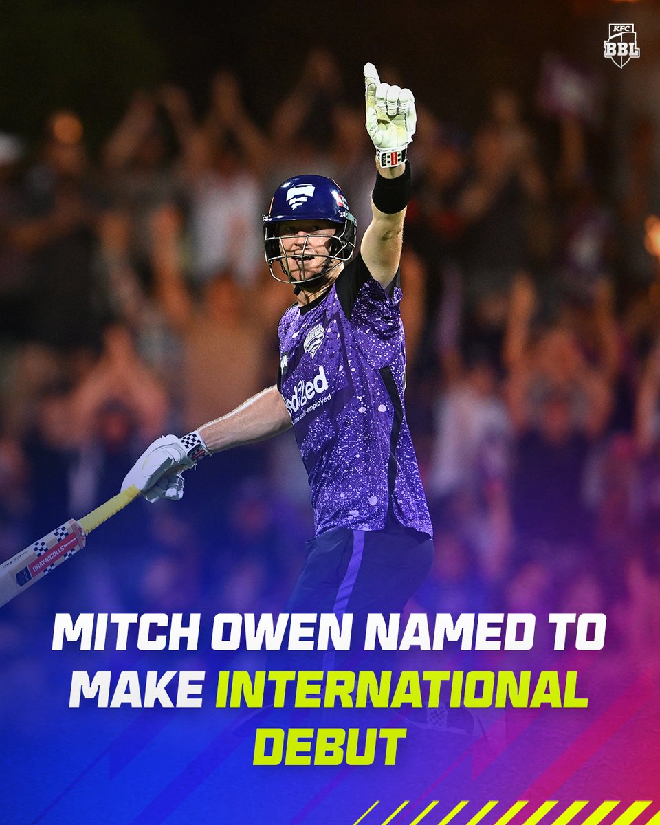 BBL's tweet image. The hero from the #BBL14 Final is set to make his mark on the international scene 🙌
Australia take on the West Indies tomorrow morning in the first T20I! 🌴