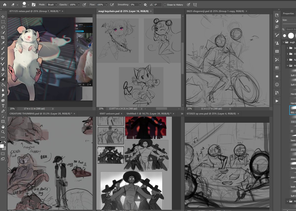 bro I have too many wips lol (this isnt even counting webcomic stuff)