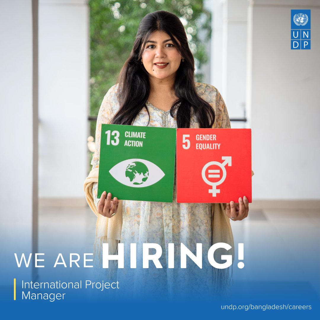 UNDP_BD's tweet image. 📢 We’re hiring!
• International Project Manager
Location: Cox's Bazaar, Bangladesh
Apply now: undp.org/bangladesh/car…
Deadline: 23-July-2025
#JoinALifeChangingMission @UNDPCareers
