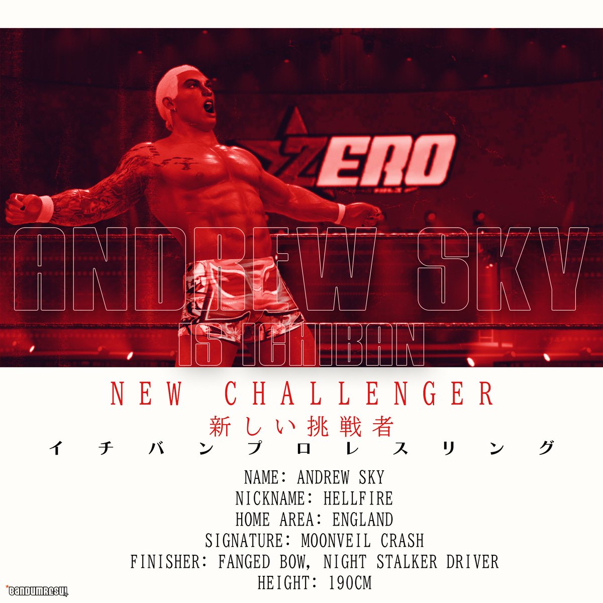 ICHIPRO_2K's tweet image. 𝐍𝐄𝐖 𝐂𝐇𝐀𝐋𝐋𝐄𝐍𝐆𝐄𝐑! 𓄿✩°｡ ⋆
TIME HIMSELF. HELLFIRE. ANDREW SKY IS #ICHIBAN! | @SkyzoneSkyy | [#WWE2K25 #CAW #HLR]