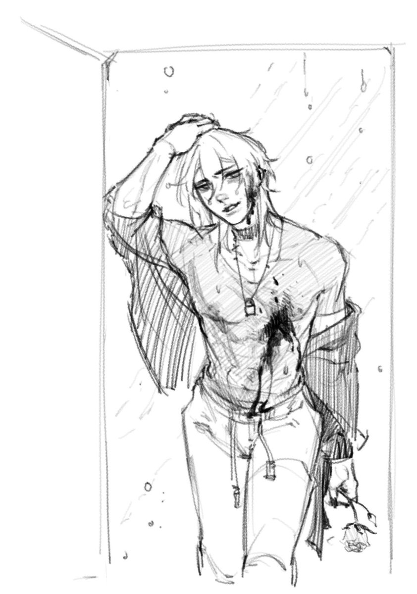 syrinism's tweet image. blood on his shirt, rose in his hand, lookin at him like you don’t know who he is

so uh… you gonna let him in?

Ronin #killerchat