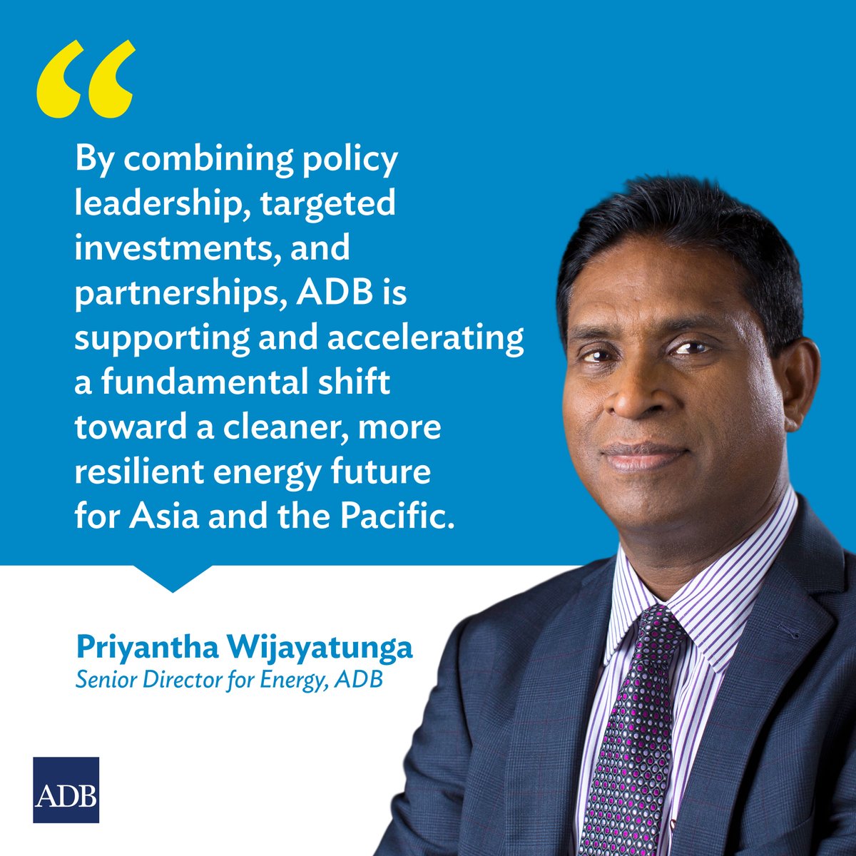 ADB_HQ's tweet image. By 2040, Asia and the Pacific will account for two-thirds of global energy growth.
Our article explores ADB’s energy policy and how it aims to promote sustainable and clean energy solutions across the region: ow.ly/VoBW50WpIZY