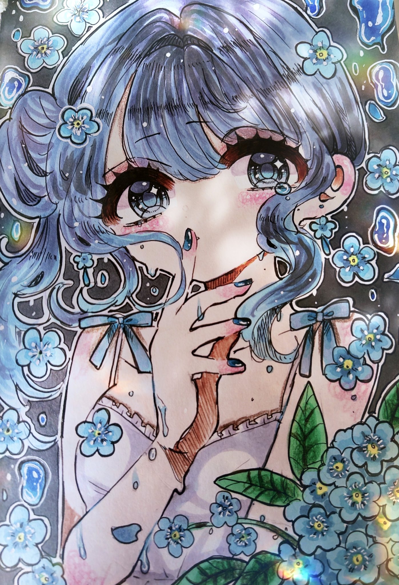 コピック夢絵⭐︎絵画⭐︎アルシュ水彩紙 コピック夢絵⭐︎絵画⭐︎アルシュ水彩紙