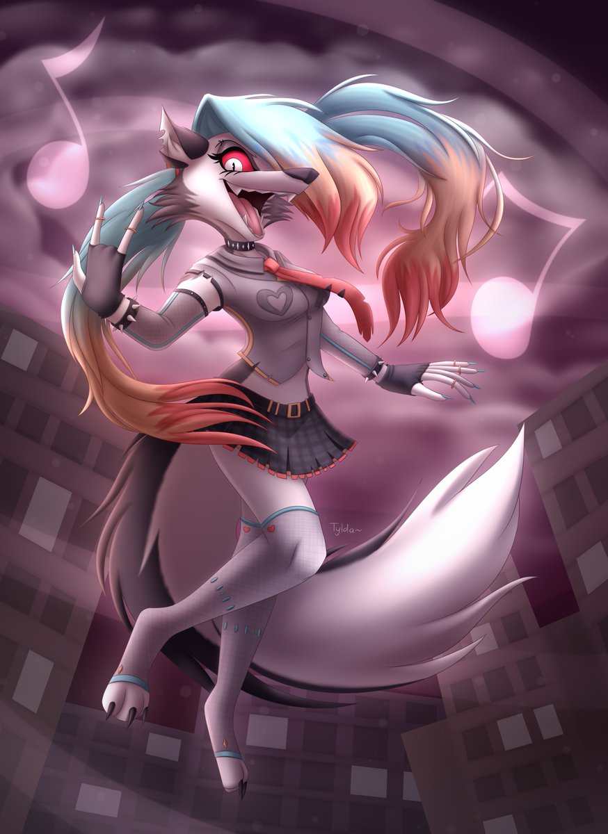 tyldalier's tweet image. Loona x Hatsune Miku~ β¨πΆπ #HelluvaBoss #HelluvaBossFanart #HelluvaBossLoona