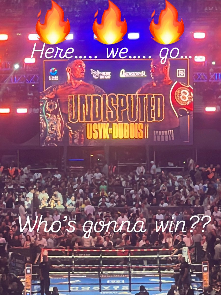 Miss_Poulton's tweet photo. 🔥🔥🔥
Here…we…go…
Who’s gonna Win & what round? 🥊🥊
@Turki_alalshikh
@usykaa
@DynamiteDubois
#Presenter #Model #WalkOnGirl #Boxing #Snooker #Pool #Darts #Family #Love #Filming
#Sports #usykdubois2 #OleksandrUsyk #Usyk #Boxer #DanielDubois #Dubois #WomanInSport #Riyadh https://t.co/d7jAQPVIfv