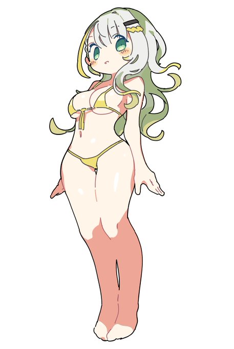 これは布面積小さめビキニつのせことね 