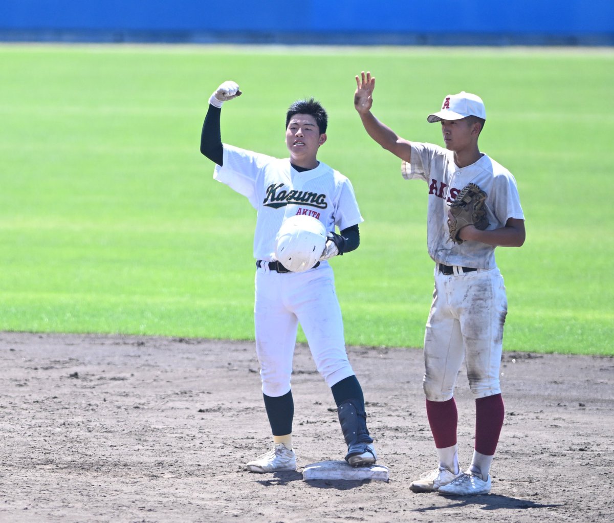第107回全国高等学校野球選手権秋田大会 ▽準決勝 鹿角-秋田商 4回表
