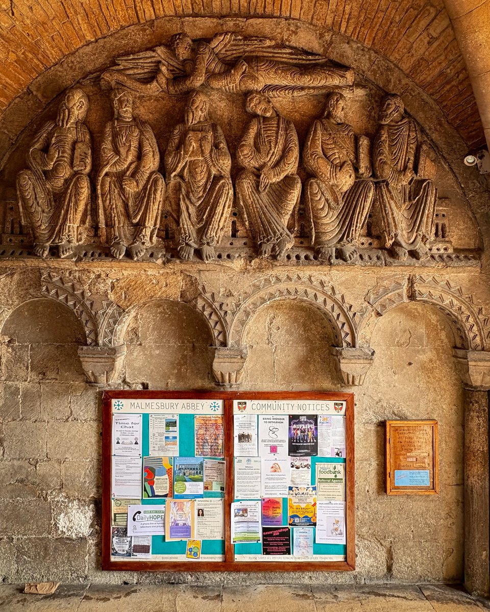 lukejsherlock's tweet image. Malmesbury Abbey. Resting place of Athelstan - Arguably the first King of England (though where his exact remains are is lost to history). Stunning 12th century carving. Stirring stuff: