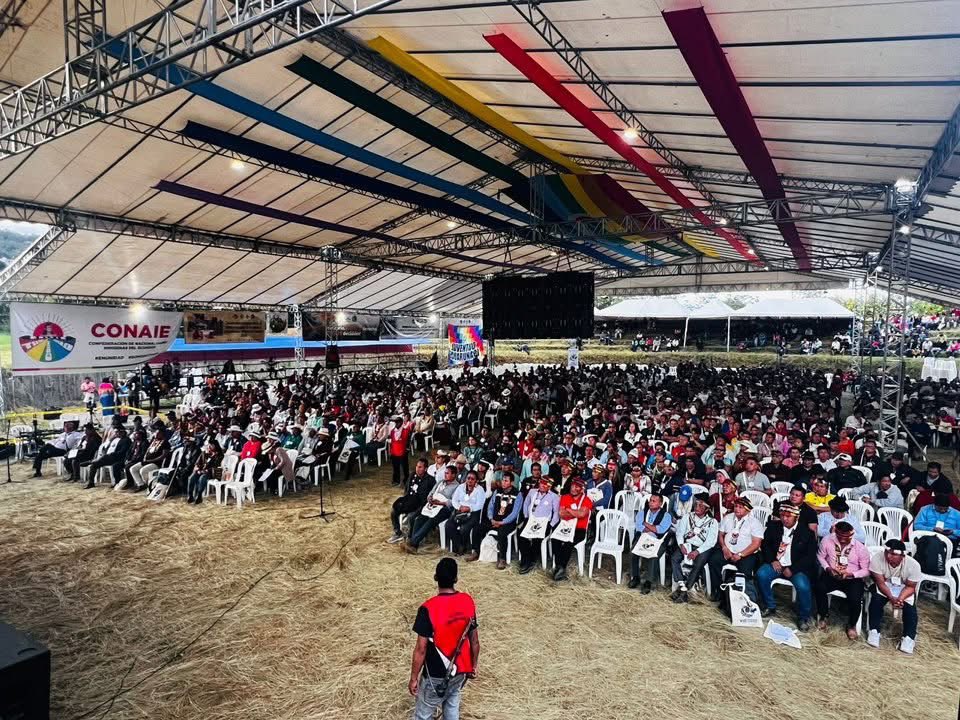 LancerosDigital's tweet image. Con mesas de trabajo en 8 ejes temáticos y la socialización del debate en plenaria general, culmina el segundo día del VIII Congreso de la Conaie en Conocoto