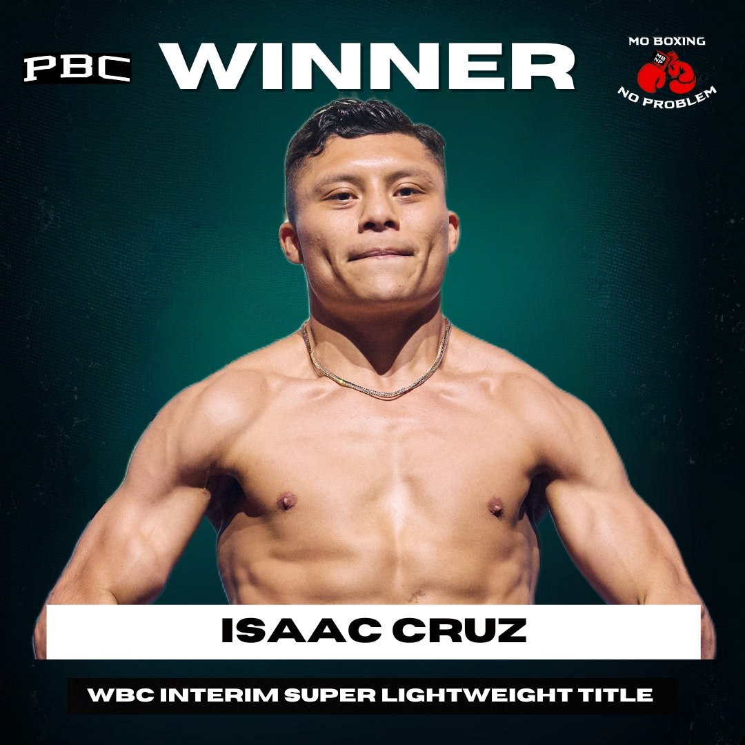 MoBoxingNP's tweet image. Issac "Pitbull" Cruz defeats Omar Salcido by UD to improve his record to 28-3-1, 18 KOs, and win the WBC Interim Super Lightweight title.ππ₯