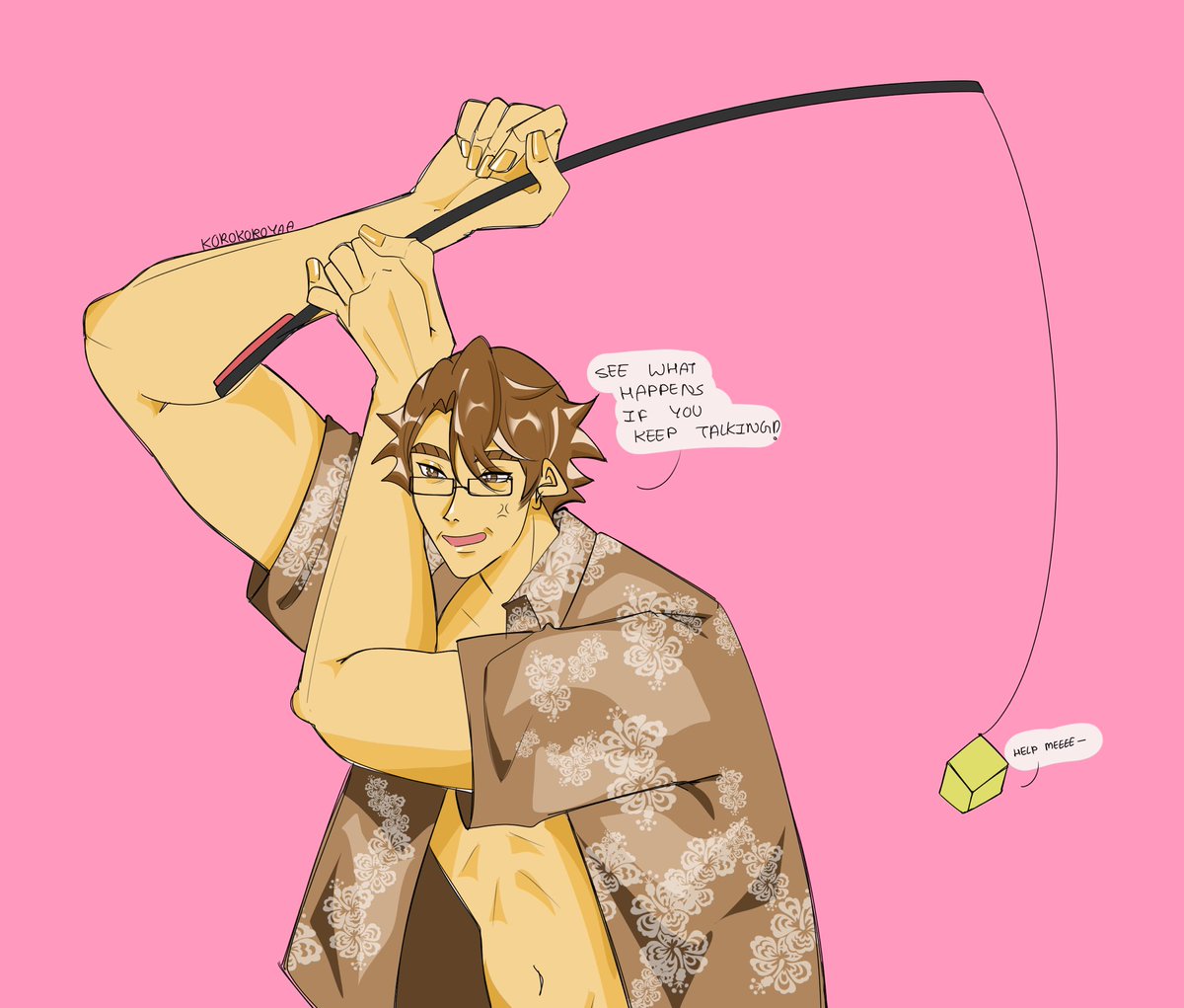 korokoroyaa3's tweet image. Today he is fishing 🎣 #Voidwelt #VoidArchives #WeltYang
