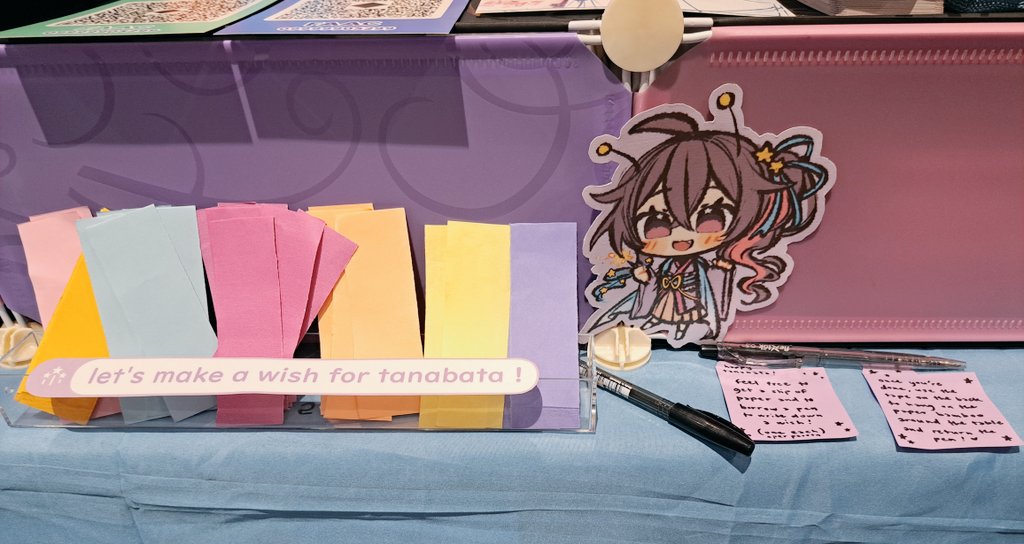 Spica_Data's tweet image. Our booth for Day 2 of ACX is now open! Come drop by booth FG-06 and write ✍️ down your wish for Tanabata 🌟