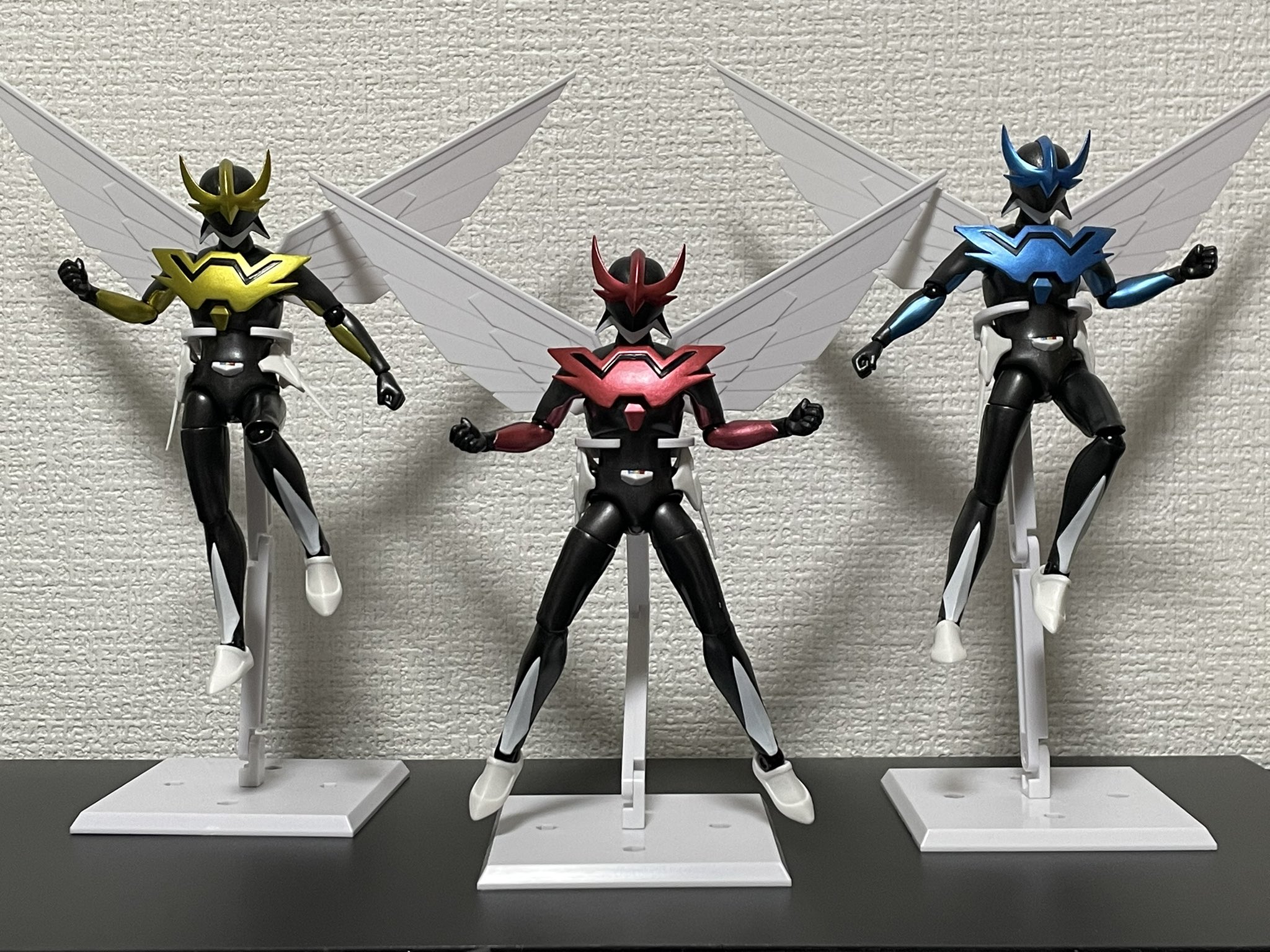 ウイングマン【美品】フィギュア！４体セット！箱と説明書付き！限定版！メタリック！ 天道寺 Z 総司郎 on X: 