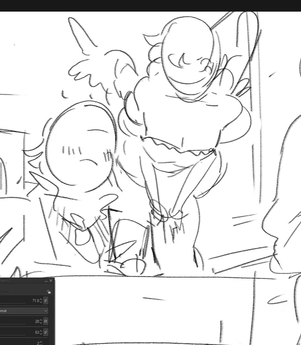 getting distracted by cupid mei's boobs every time i draw her 