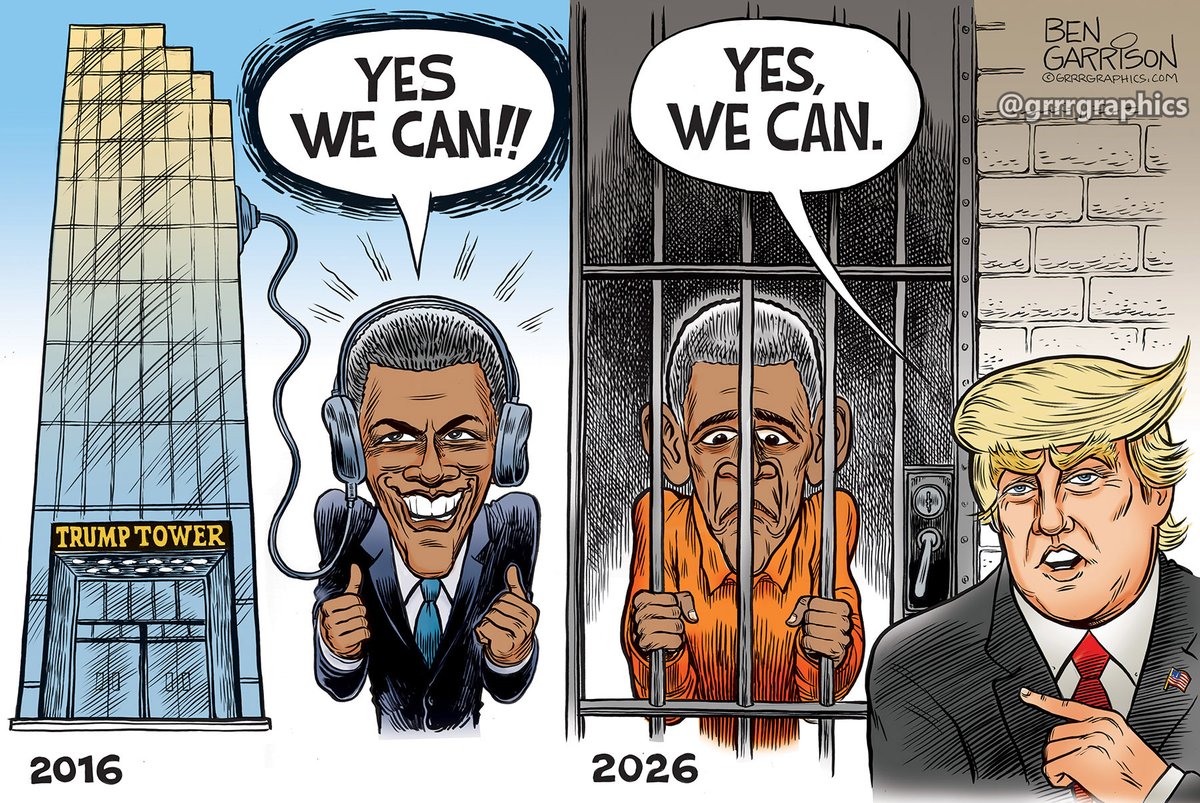Is 'Arrest Obama' still trending? YES WE CAN!

Lock Him UP! 

Classic Ben Garrison Cartoon