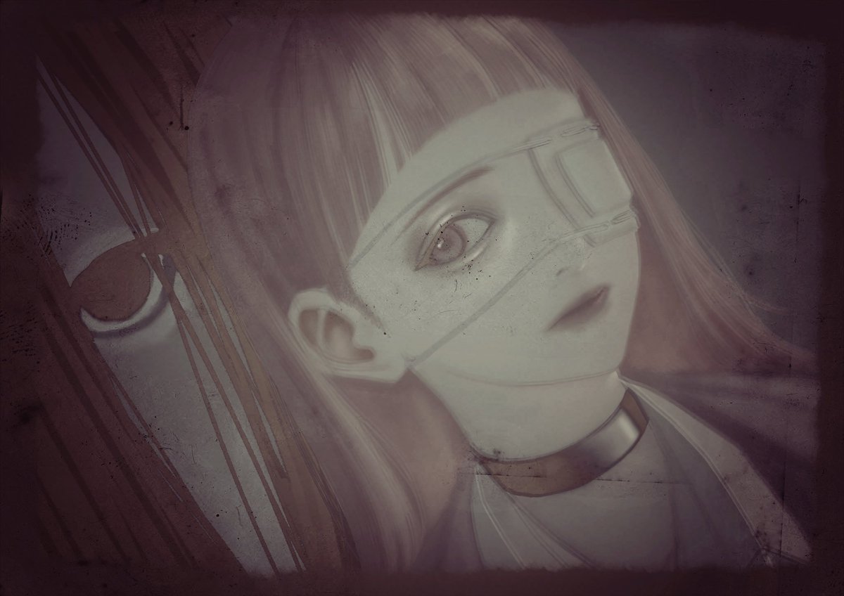 久しぶりに厚塗りの顔をやりたくなったので晴子を描きました