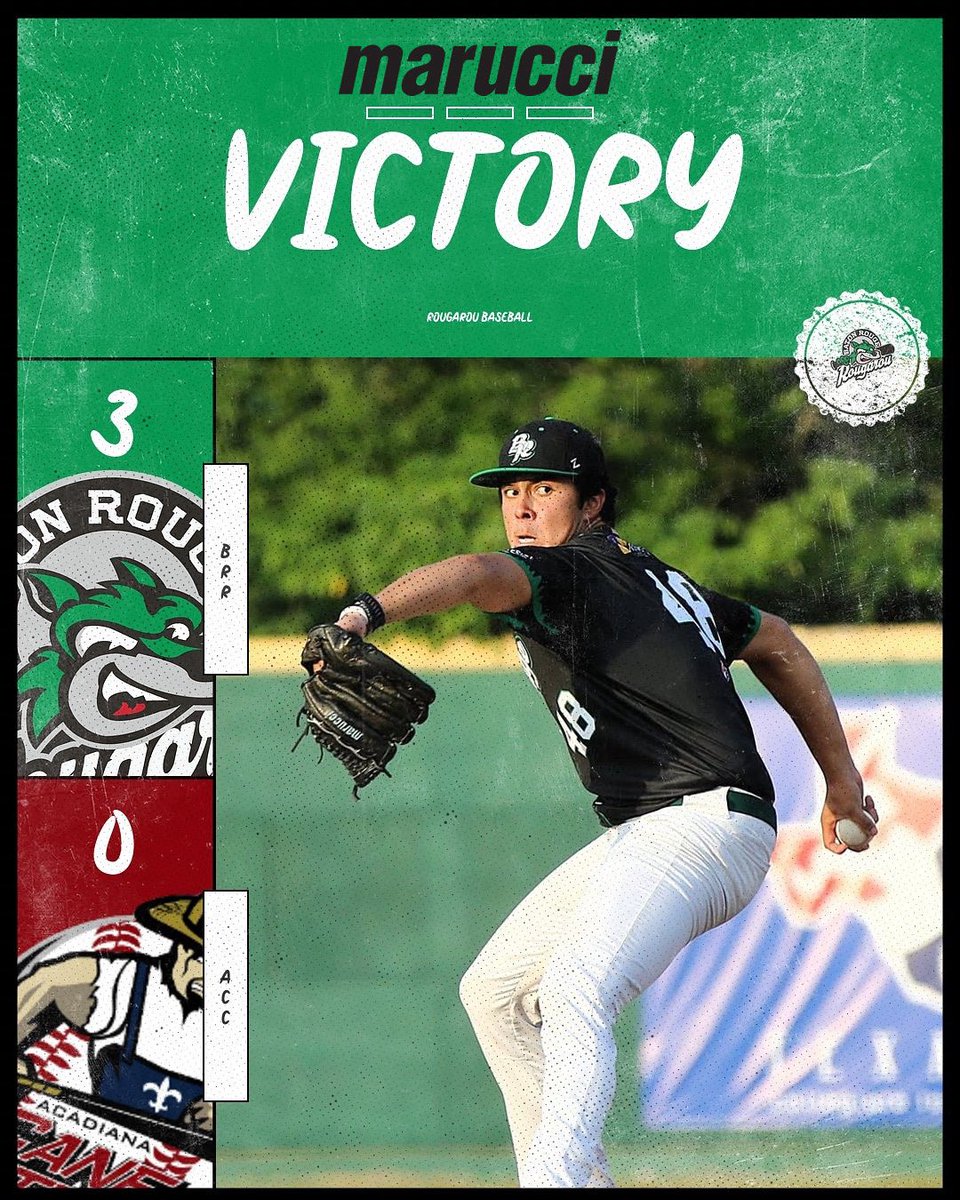 BRRougarou's tweet image. Another W in the books
#BatonRougeRougarou #Baseball #TCL #SummerBaseball #Gameday #FirstPitch
#AcadianaCaneCutters #Marucci