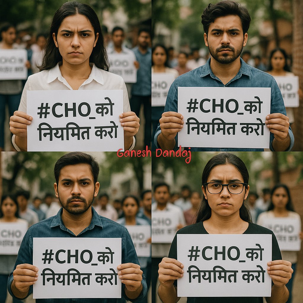 आयुष्मान आरोग्य मंदिर: (उत्तर प्रदेश) (@arogmandir) on Twitter photo हर गांव का पहला डॉक्टर – #CHO
हर समस्या की पहली सुनवाई – #CHO
फिर भी ना नियमितीकरण,ना सम्मान!
अब नहीं सहेंगे अन्याय!
#CHO_को_नियमित_करो
#MLHP_CHO_नियमितीकरण_4800_ग्रेड_पे
<a href="/JPNadda/">Jagat Prakash Nadda</a> <a href="/brajeshpathakup/">Brajesh Pathak</a> <a href="/kpmaurya1/">Keshav Prasad Maurya</a> <a href="/myogiadityanath/">Yogi Adityanath</a> <a href="/yadavakhilesh/">Akhilesh Yadav</a> <a href="/BhimArmyChief/">Chandra Shekhar Aazad</a> <a href="/Mayawati/">Mayawati</a> <a href="/UPGovt/">Government of UP</a> हर गांव का पहला डॉक्टर – #CHO
हर समस्या की पहली सुनवाई – #CHO
फिर भी ना नियमितीकरण,ना सम्मान!
अब नहीं सहेंगे अन्याय!
#CHO_को_नियमित_करो
#MLHP_CHO_नियमितीकरण_4800_ग्रेड_पे
<a href="/JPNadda/">Jagat Prakash Nadda</a> <a href="/brajeshpathakup/">Brajesh Pathak</a> <a href="/kpmaurya1/">Keshav Prasad Maurya</a> <a href="/myogiadityanath/">Yogi Adityanath</a> <a href="/yadavakhilesh/">Akhilesh Yadav</a> <a href="/BhimArmyChief/">Chandra Shekhar Aazad</a> <a href="/Mayawati/">Mayawati</a> <a href="/UPGovt/">Government of UP</a>