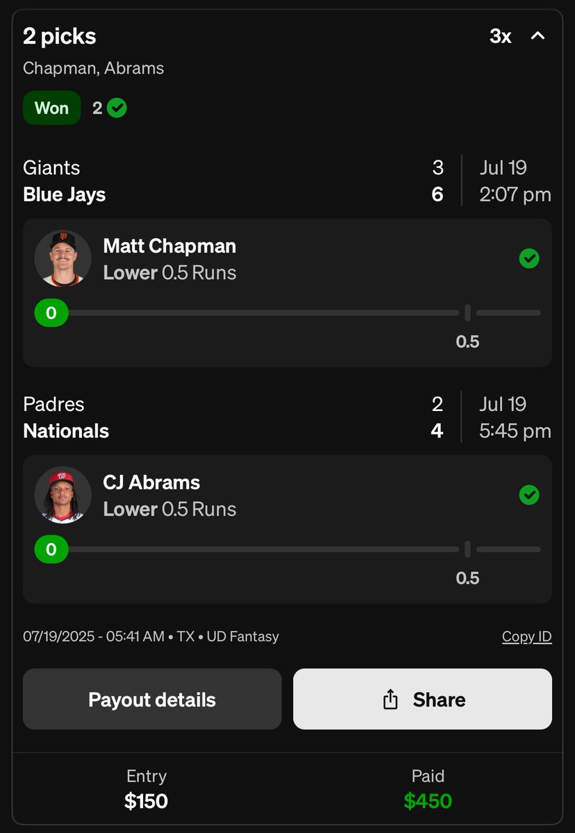 cash the underdog slip 💰 

posted this one FREE for twitter 

show some love if you cashed with me 💚