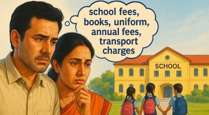 #stop_student_loot
#Stop_Student_Loot
Nowadays school's is big business hubs??!! 
All private schools bound parents to buy school related books, uniforms, stationary should purchase one particular Shop!! Is not the monopoly of the schools?? 
Loot Free Education!!