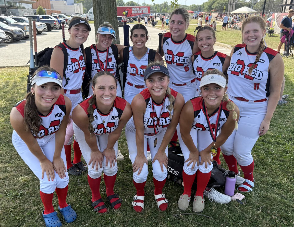 Big Red 07 (@07_bigred) on Twitter photo Final score from the Big Red Blast:
Velocity Heat 0
Big Red 07 3
We go 3-0 in pool play and earn the number one seed!
WP <a href="/HalleZupancic07/">Halle Zupancic</a>: 5 IP, 2H, 0ER, 8 Ks
<a href="/AlexMould2026/">Alex Mould</a> 3B
Hits for <a href="/smalley_sophia4/">sophia smalley</a>, <a href="/brynnesmith22/">Brynne Smith</a>,
<a href="/madypounardjian/">mady pounardjian</a>,
<a href="/LilaBae8/">Lila Baeslach</a> Final score from the Big Red Blast:
Velocity Heat 0
Big Red 07 3
We go 3-0 in pool play and earn the number one seed!
WP <a href="/HalleZupancic07/">Halle Zupancic</a>: 5 IP, 2H, 0ER, 8 Ks
<a href="/AlexMould2026/">Alex Mould</a> 3B
Hits for <a href="/smalley_sophia4/">sophia smalley</a>, <a href="/brynnesmith22/">Brynne Smith</a>,
<a href="/madypounardjian/">mady pounardjian</a>,
<a href="/LilaBae8/">Lila Baeslach</a>