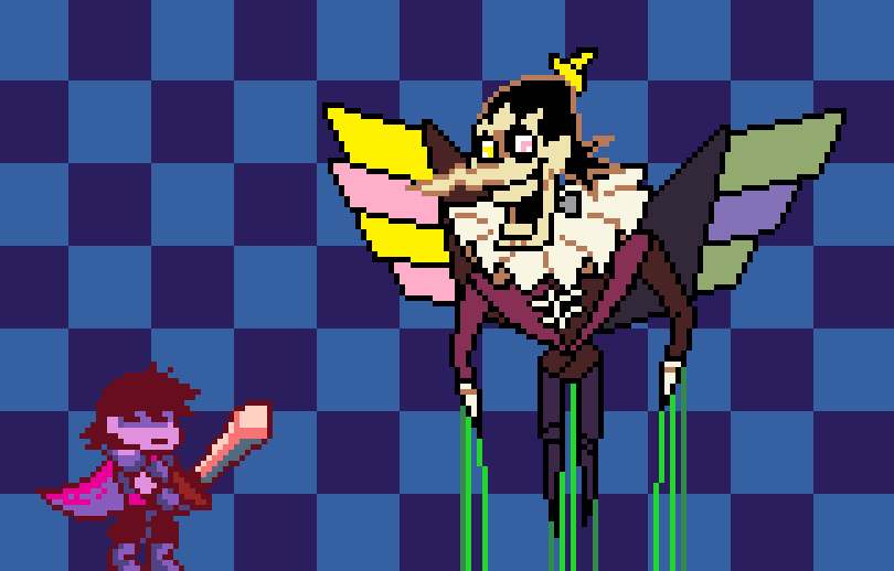 Leoekisdeomg's tweet photo. I LOVED d-side spamton neo so i made sprite #dsida https://t.co/z4iWWOur0A