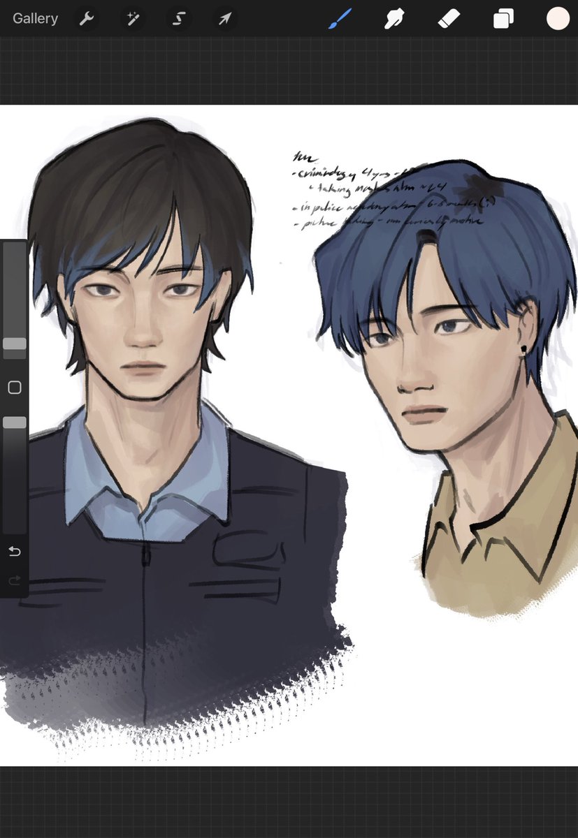 kitscetic's tweet image. cant decide how much blue to keep #oc