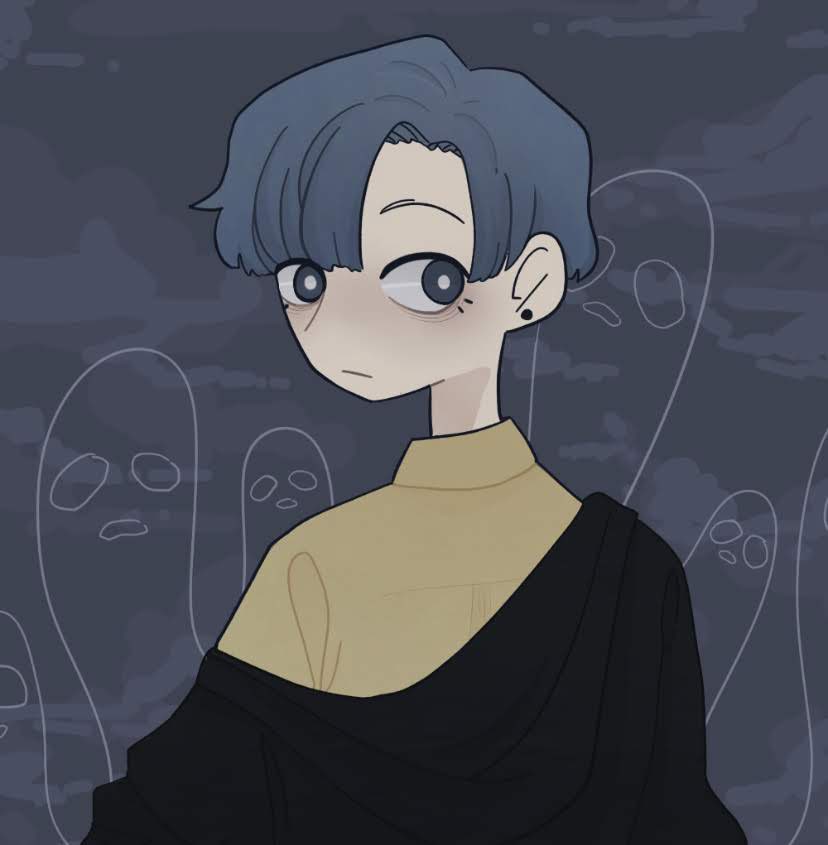 kitscetic's tweet image. cant decide how much blue to keep #oc