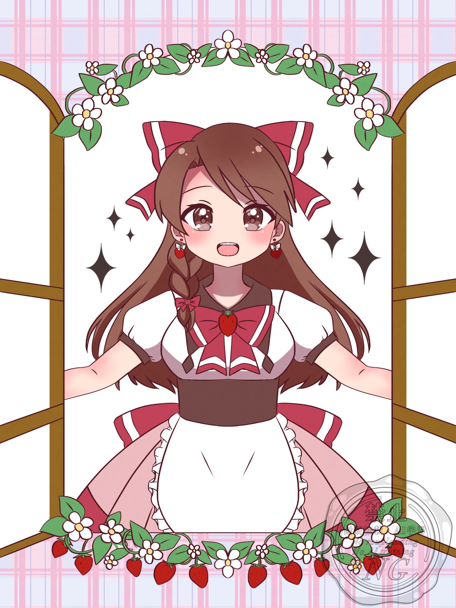 桃の木　絵　F6 gk-a5-j1066.jpg