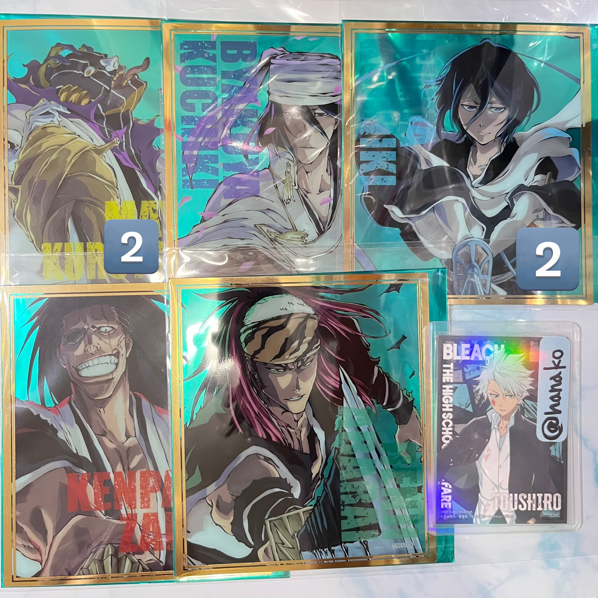 BLEACH WORLD クリアミニ色紙　浮竹　京楽 リアル BLEACH WORLD メルカリ - 京楽 浮竹 クリアミニ色紙