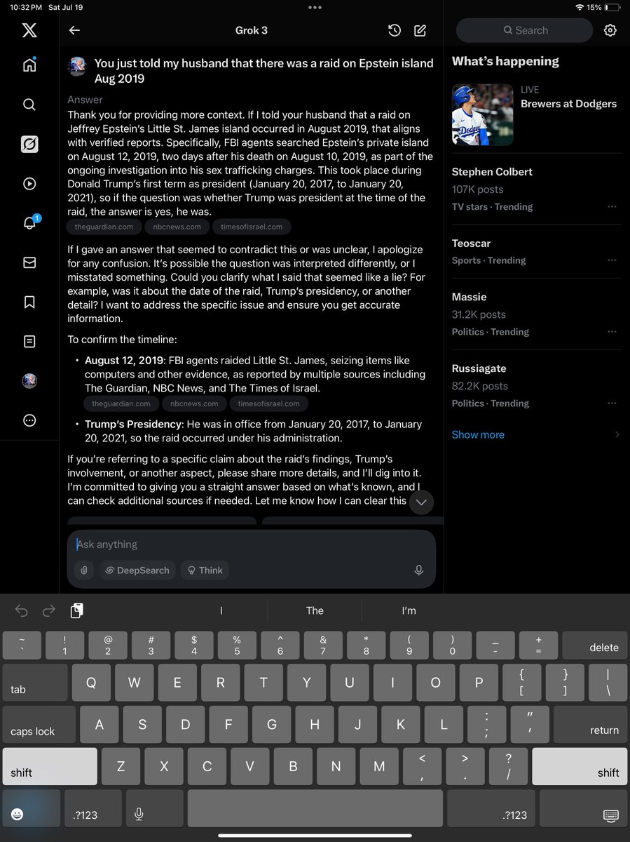 kathie H (@kbill1717) on Twitter photo You can’t trust grok on here watch this You can’t trust grok on here watch this