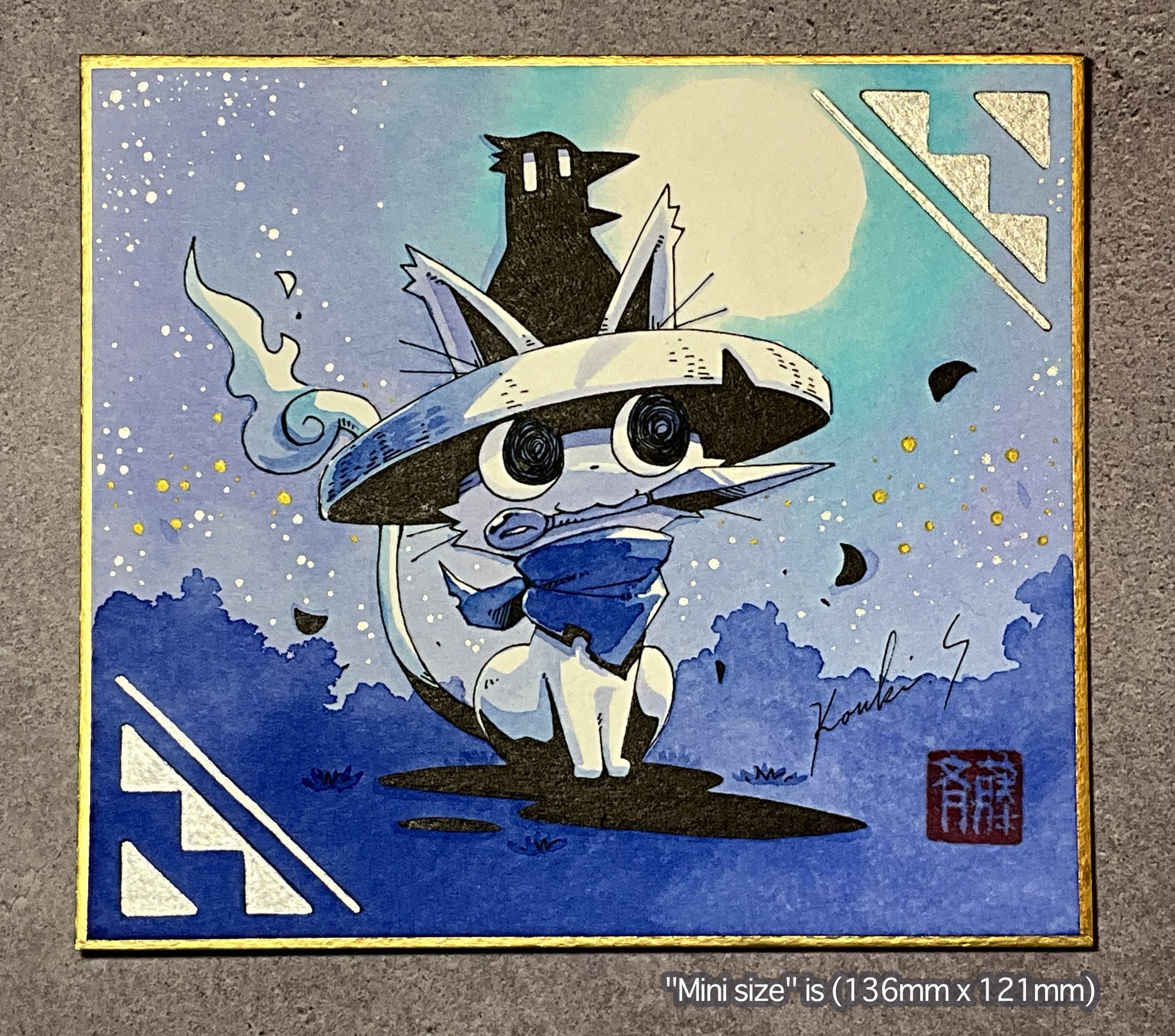 モーグリ　版画　ミニサイズ 斉藤コーキ🎃Commission2 on X: 