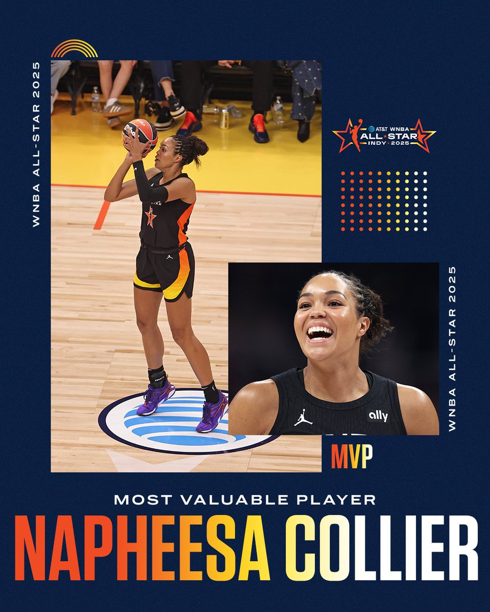 SportsCenter's tweet image. M-V-PHEE 🗣️
Napheesa Collier's 36 points broke the AT&T WNBA All-Star game record for most points 👏 #WNBAAllStar