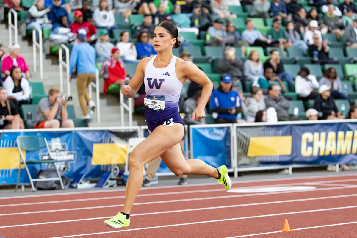 UWTrack's tweet image. First Team All-American Sofia Cosculluela is back in action, competing for Spain 🇪🇸 at the European U23 Championships in Norway.
Sofia's Heptathlon Day 1
100m Hurdles: 13.56
High Jump: 5-3 3/4
Shot Put: 42-11
200m: 24.53
Total: 3463 points
#GoHuskies