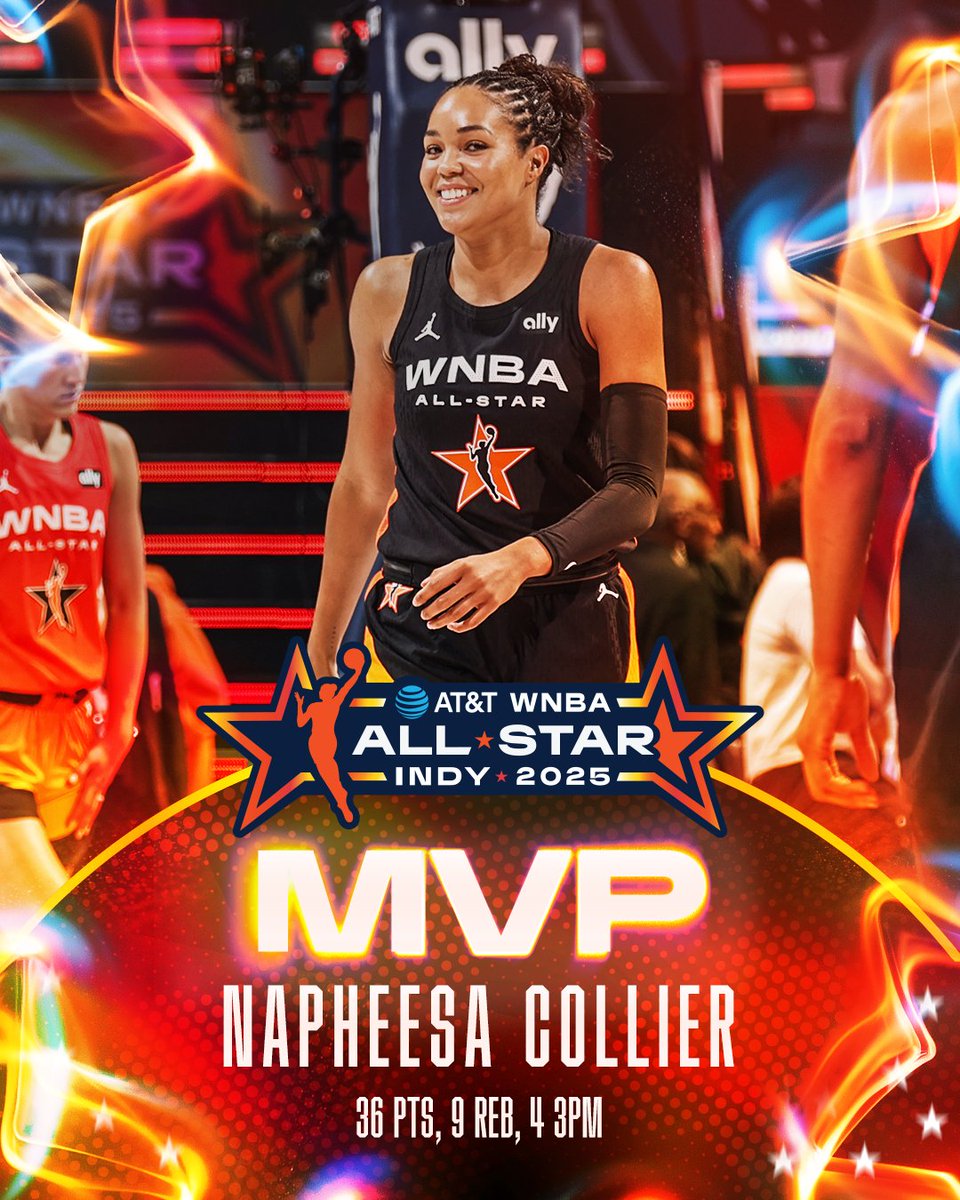 The @att #2025WNBAAllStar MVP: Napheesa Collier 🏆

36 PTS
9 REB
SCORING RECORD ✅

#WelcometotheW