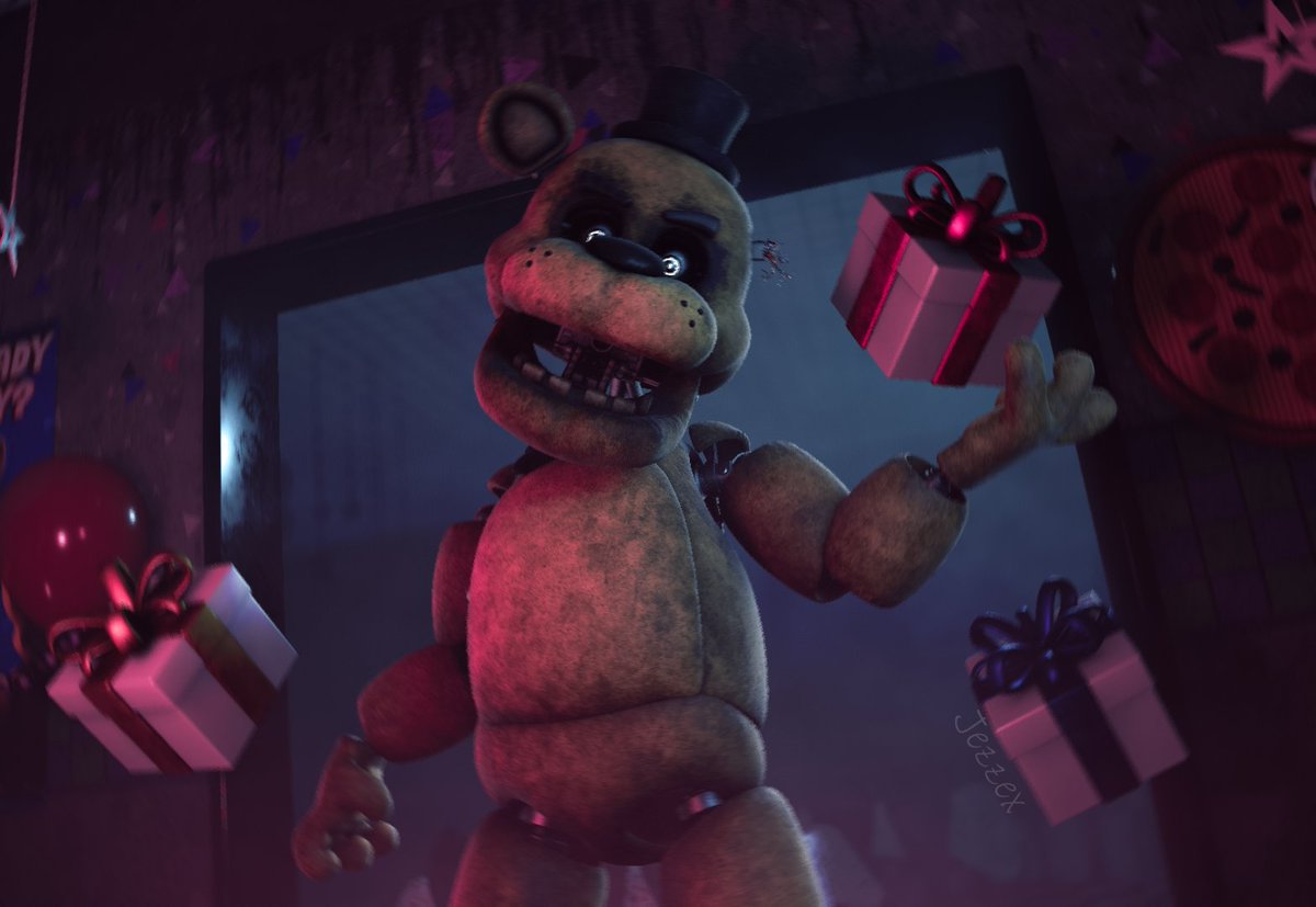 Jezzanimations's tweet image. Map by - @TyderAnim 
Golden Freddy by - @dexez66 
#Golden_Freddy #FNAF #FNAFMOVIE #digitalart #C4D